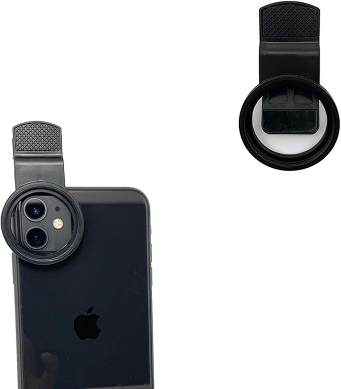37mm Clip-on Phone Lens Filter Kit - 4 in 1 High-Definition Lenses for Coral Aquarium Reef Underwater Photography, Full Yellow/Orange Filter, CPL Polarizing Filter, Macro Lens