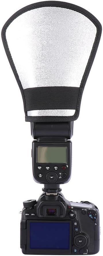 Leadigol 2PCS Flash Diffuser,Camera Flash Diffuser Double-Sided Flash Softbox Photo Light Reflector with Elastic Strap