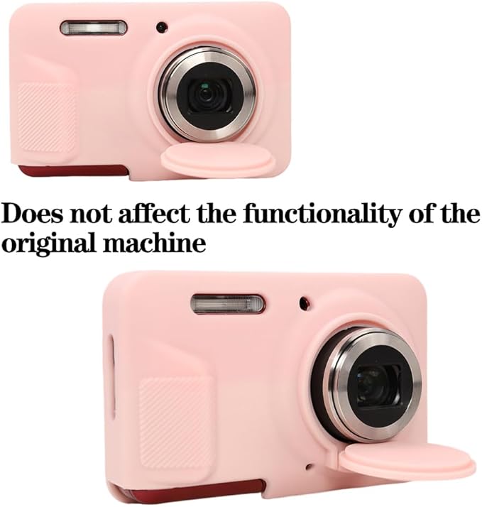 AEXUTDA Case Compatible for Kodak FZ55 camera, lightweight FZ55 body skin, soft silicone scratch resistant ultra-thin protective case FZ55,Sweet pink