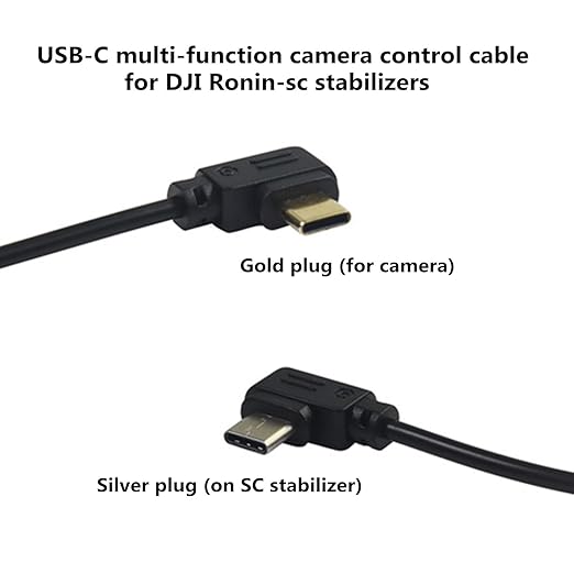 DYTDIEYINGTU for DJI Ronin -sc Multi-Function Camera Control Cable USB C Stabilizer Release Connection Cable for Sony A7C/A7CII/ZV-E10/E10II/A6700 Z6 Z7 EOS R/RP(Ronin SC -Type c)