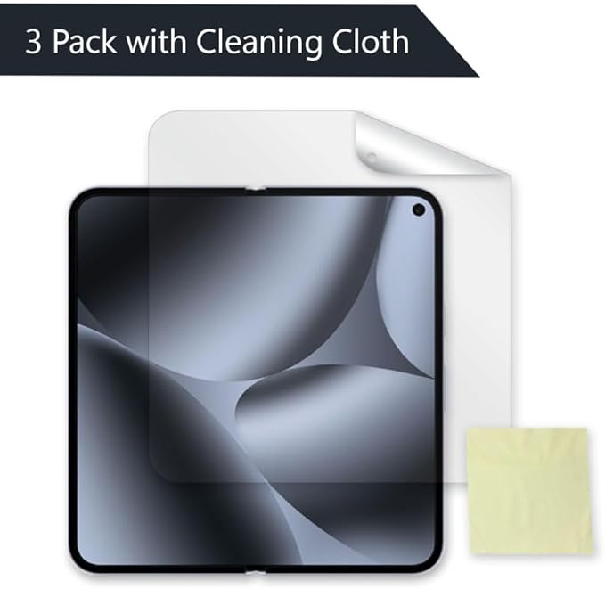 Fenzer 3-Pack for Google Pixel 10 Pro Fold Screen Protector [Not Glass] - Hydrogel Film for Google Pixel 10 Pro Fold LCD Ultra HD Screen Shield Protector