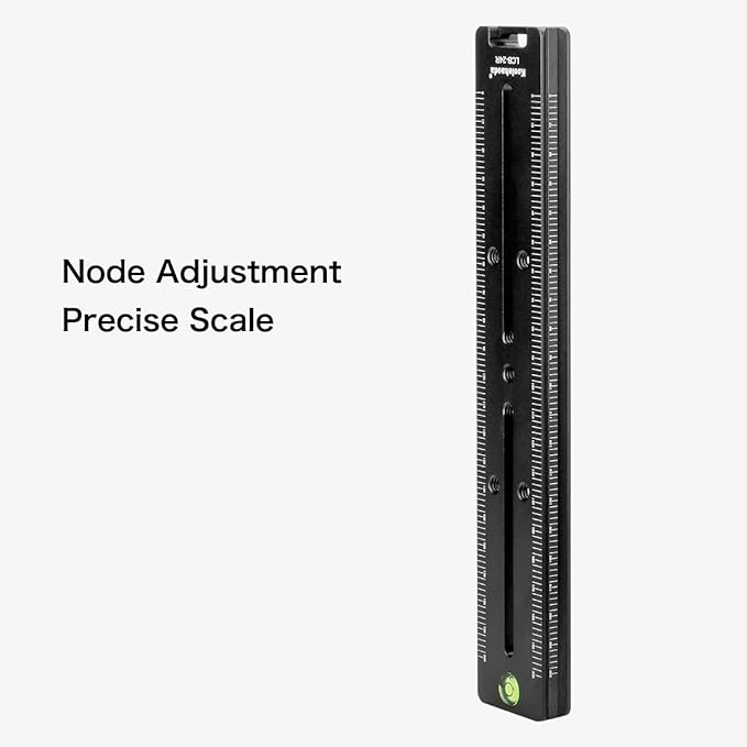 koolehaoda 240mm Quick Release Plate Rail Nodal Slide Dual Dovetail Plate with Bubble Level Compatible Arca-Swiss