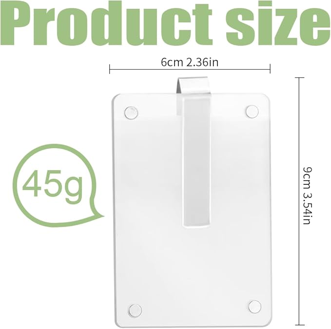 FDKYOEK 2 PCS Car Photo Holder, Car Picture Holder, Transparent Acrylic Car Photo Clip, Photo Car Visor Clip, Personalized Sun Visor Picture Clip for Car, Car Sun Visor Photo Holder