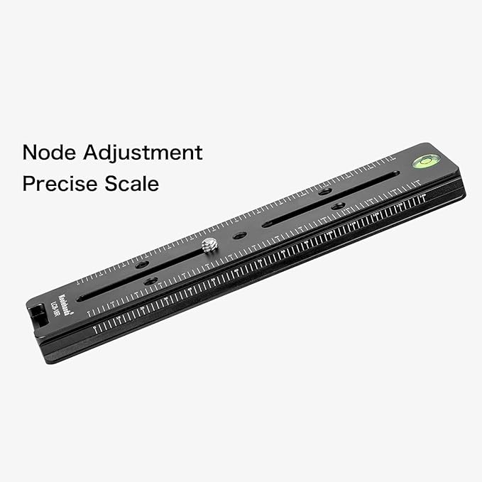 koolehaoda 180mm Quick Release Plate Rail Nodal Slide Dual Dovetail Plate with Bubble Level Compatible Arca-Swiss