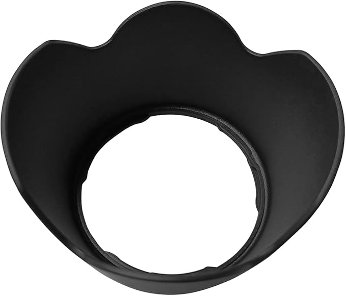 ET-60 Lens Hood Shade for Canon EF 75-300mm f/4-5.6 III,EF 75-300mm f4-5.6 III USM,EF-S 55-250mm f4-5.6IS II,EF-S 55-250mm f/4-5.6 is(Not for is STM),HUIPUXIANG 58mm Lens Hood