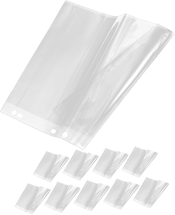 DOITOOL 10Pcs Negative Sleeves for Archival Storage Heavy Duty Page Protectors for Film and Document Organization Binders for Collectors and Nostalgia Enthusiasts