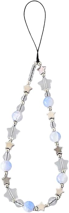Beaded Phone Charm Lanyard Strap Girly Style Fixed Beads Pearl Lanyards