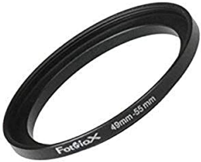 Fotodiox Metal Step Up Ring, Anodized Black Metal 46mm-55mm, 46-55 mm