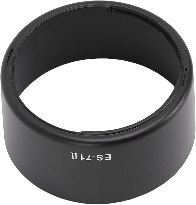 Yunseity Lens Hood for EF 50mm f1.4 USM ES-71II Black ABS Bayonet Mount Shade Compatible with 58mm Filter Protector for 50mm f1.4 Lens