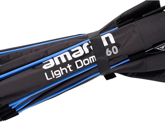 Amaran Light Dome 60 Bowens Mount Modifier,Size 60cm (2ft),Quick-Release Design with Grid,Two Difusion and Carrying Bag,Compatible with Amaran COB Lights and Other Bowens Mount fixtures