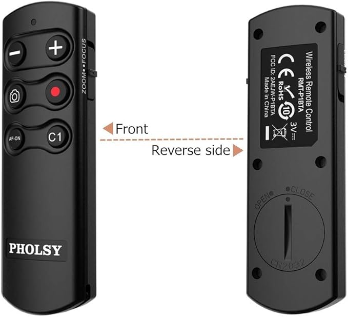 PHOLSY RMT-P1BT Bluetooth Camera Remote Wireless Release Shutter Commander Compatible with Sony a1, a6700, a6400, a6600, a7C, a7M3, a7M4, a7RM3, a7RM4, a7SM3, a9, a9M2, RX0M2, RX100M7, ZV-1, ZV-E10