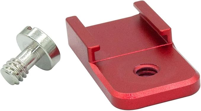 Aluminum Alloy Hot Shoe Adapters with Locking Knob 1/4 20 Thread Mount for Camera Rigs Microphones LED Light Tripods Universals DSLR Access Camera Cage Compatibility Adapters