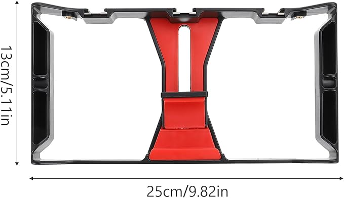 Phone Video Holder Stabilizer Grip Smartphone Rig Hand-held Phone Video Recording Cage Frame for Live Streaming and Vlogging