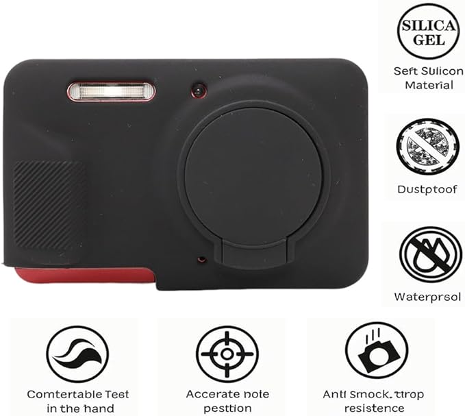 AEXUTDA Case Compatible for FZ55 Camera, Lightweight FZ55 Body Skin, Soft Silicone Scratch Resistant Ultra-Thin Protective case FZ55,Black