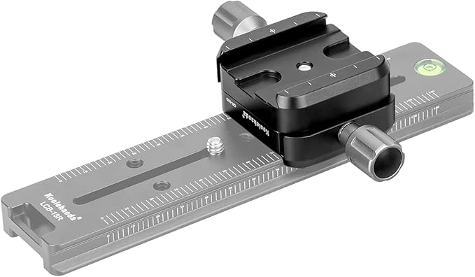 koolehaoda QR-50B Quick Release Plate Clamp Double Clamp Adapter Compatible for Arca Swiss Plate RRS Rail Plate Nodal Slide Subtend