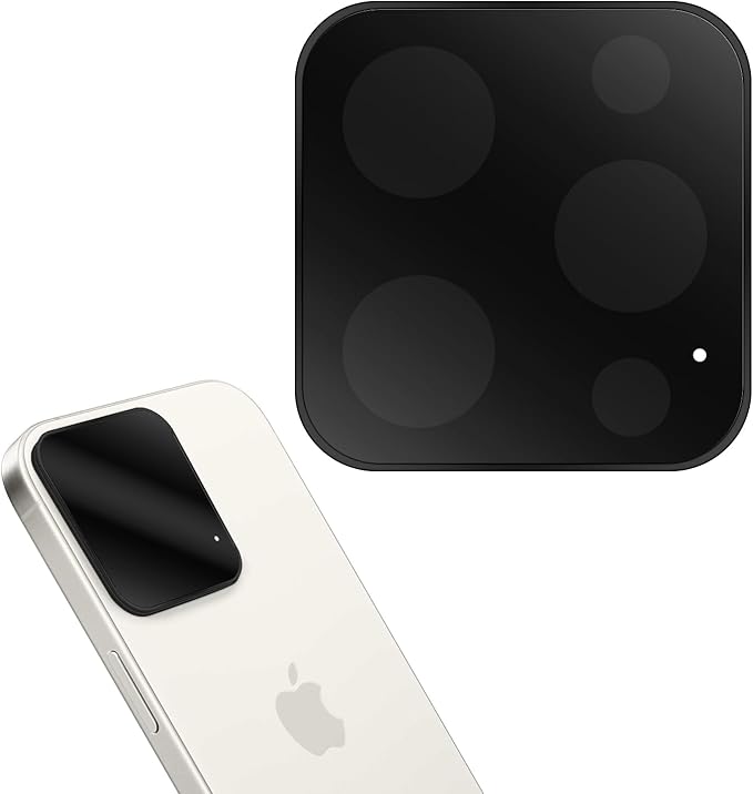Magnetic Armor Filter Lens Protector with ND16 for iPhone 14 Pro/Pro Max, iPhone 15 Pro/Pro Max, iPhone 16 Pro/Pro Max, iPhone 17 Pro/Pro Max, Black, 1 Pack