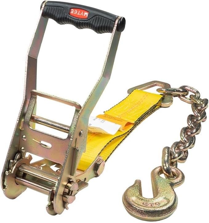 Mytee Products 2â€ Replacement Ratchet with Chain Anchor for 2" Ratchet Tie-Down Strap â€“ 3,333 lbs Working Load Limit, Steel Alloy Zinc Coated