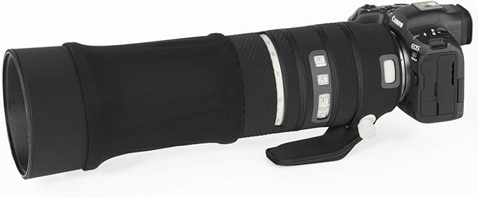 CHASING BIRDS Lens Camouflage Waterproof Coat for Olympus 150-600mm F5-6.3 is ED MSC Rainproof Lens Protective Cover (Classic Black, with 1.4X and 2.0X TC)