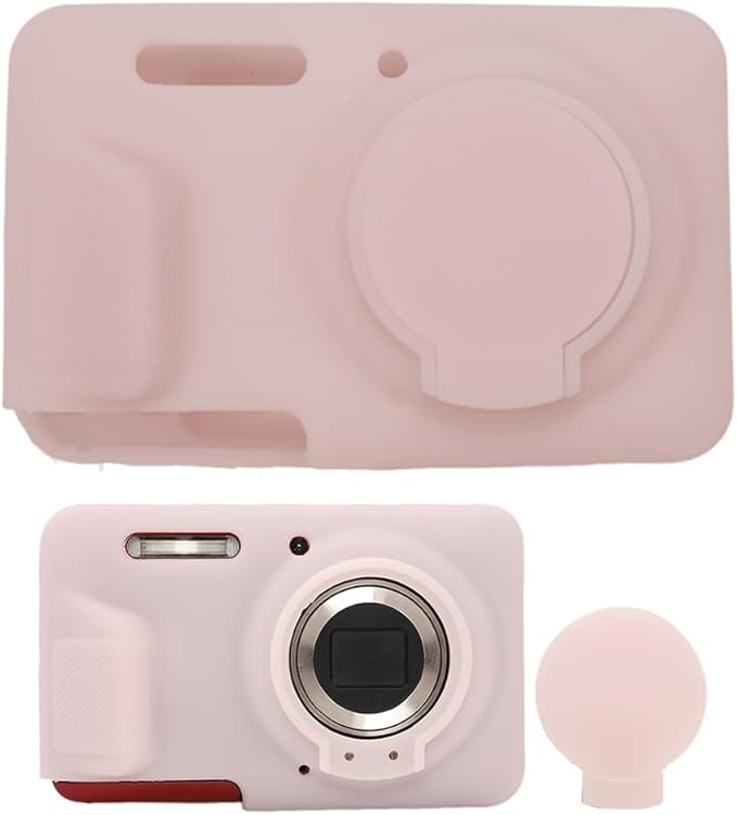 AEXUTDA Case Compatible for Kodak FZ55 camera, lightweight FZ55 body skin, soft silicone scratch resistant ultra-thin protective case FZ55,Jelly pink