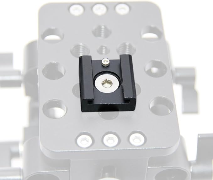 CAMVATE Cold Shoe Mount with 1/4''-20 Hole for Camera Flash Microphone Accessories - 0966