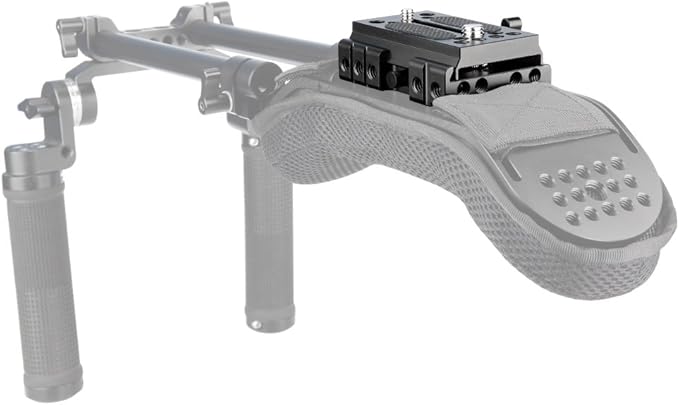 NICEYRIG Quick Release Base Plate Compatible with Manfrotto 577, 501, 504, 701 for DSLR Camera 15mm Rail Support System