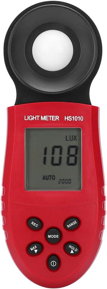 Digital Lux Meter Light Meter Handheld Illuminance Tester for Indoor Lighting Plants Photography Home and Office Use