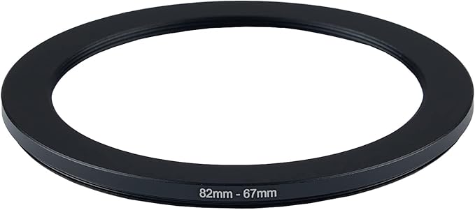 82mm to 67mm Step Down Ring Filter Adapter Metal Ring Step Down Rings Adapter Filter Compatible with All 67mm UV,CPL,ND,Lens Hood,Threaded Lens ect (82mm to 67mm)