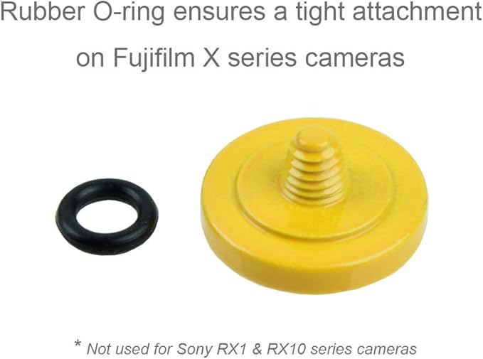 Foto&Tech Soft Shutter Release Button Compatible with Fuji Fujifilm X-T5 X-T4 X-T3 X-T30 X-T30 II X-T20 X-PRO3 X100V X100F X-E4 X-E3 RX1R II RX10 IV III Leica M9 Nikon Df F3 (2 Pieces, YL+BK)