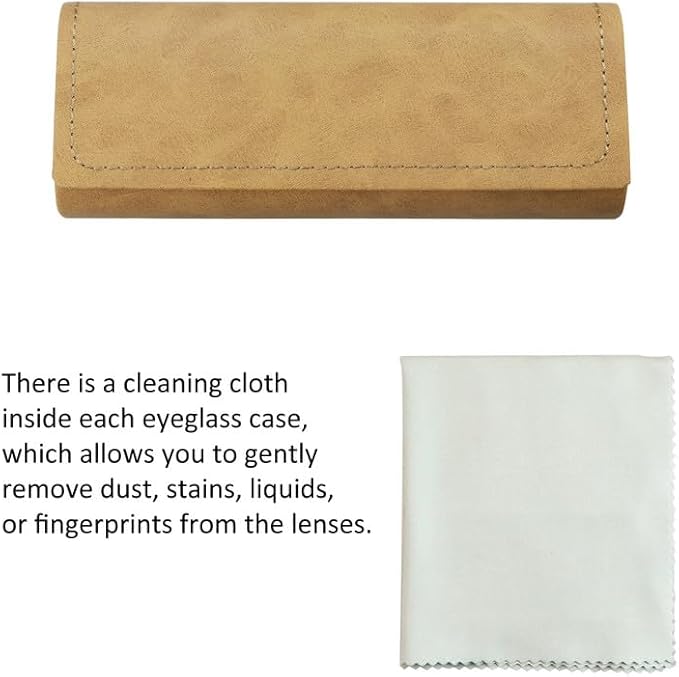 VisionGlobal Hard Shell Eyeglass Case for Eyeglasses and Sunglasses for Men/Women and Kids
