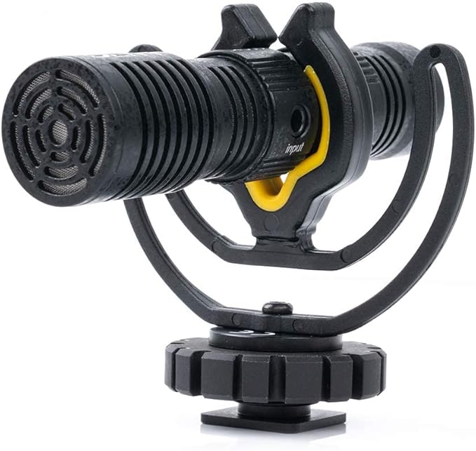 Deity V-Mic D4 Duo Dual Capsule Cardioid Microphone Camera-Mount Shotgun Mic Dual Mono/Stereo Recording Plug and Play with Rycote Shockmount for DSLR Camcorder Smartphone