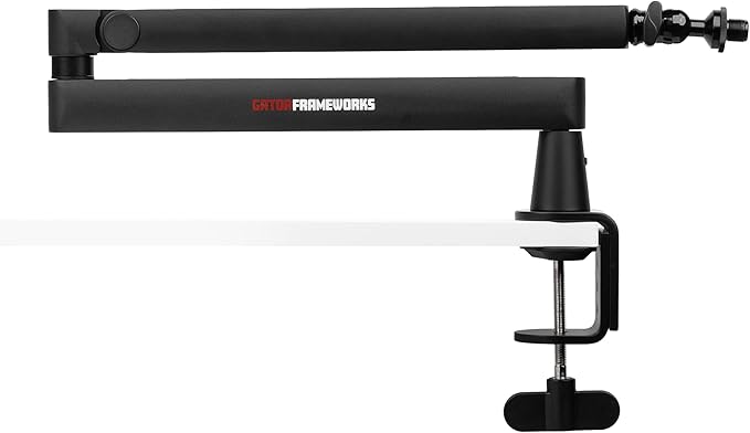 Gator Frameworks Low-Profile Series Premium Broadcast, Podcast, and Streaming Boom Arm, Fully Adjustable (GFWMICBCBM2500)