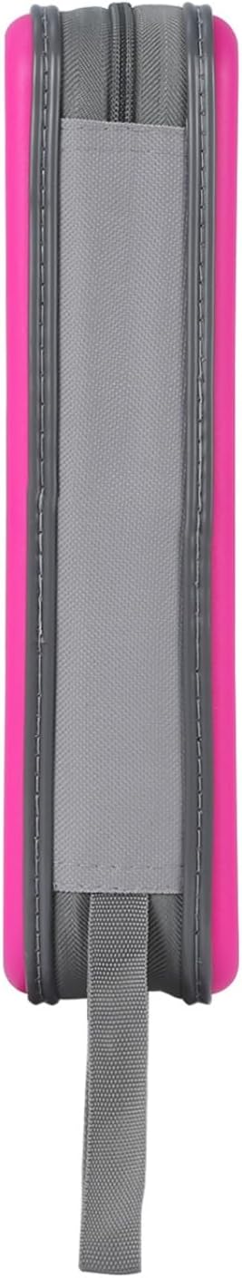 alavisxf xx CD Case, 96 Capacity Hard Plastic CD Holder Protective DVD Disc Storage Case Holder Portable Zipper CD DVD Organizer Storage Wallet for Car Home Travel (96 Capacity, Hot Pink)