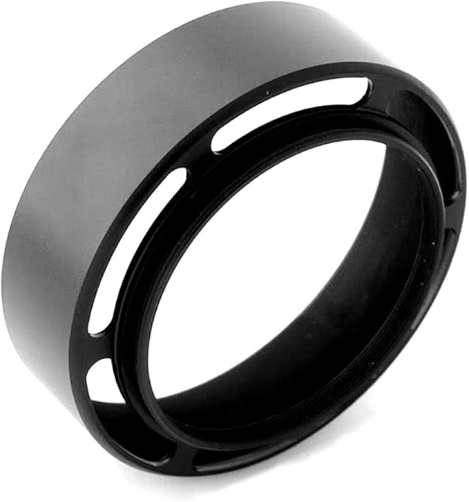 Fotasy Metal Lens Hood - 49mm Vented for Fuji, Leica, Olympus, Panasonic, Sony Lenses