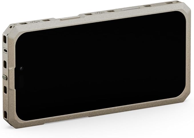 Tilta Khronos Case Compatible with iPhone 17 Pro Max - Beige | Snap in Design | Locking Clamp for Secure Mounting | Passthrough Power | Works with Focus Handles, Cooling Modules, Filters