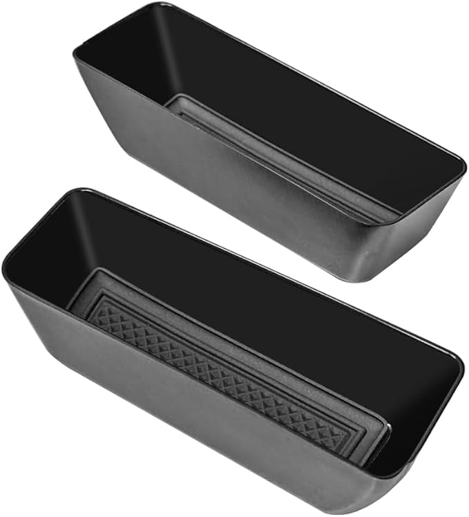 Vesul Front Row Door Side Storage Box Compatible with Ford Edge 2015-2025 Armrest Phone Container Door Organizer Handle Pocket ABS Tray Insert Glove Pallet
