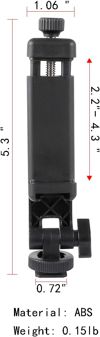 Multifunctional Universal Cell Phone Tripod Mount Adapter 360 Rotation Camera Hot Shoe Phone Holder Compatible with Canon Nikon Sony DSLR