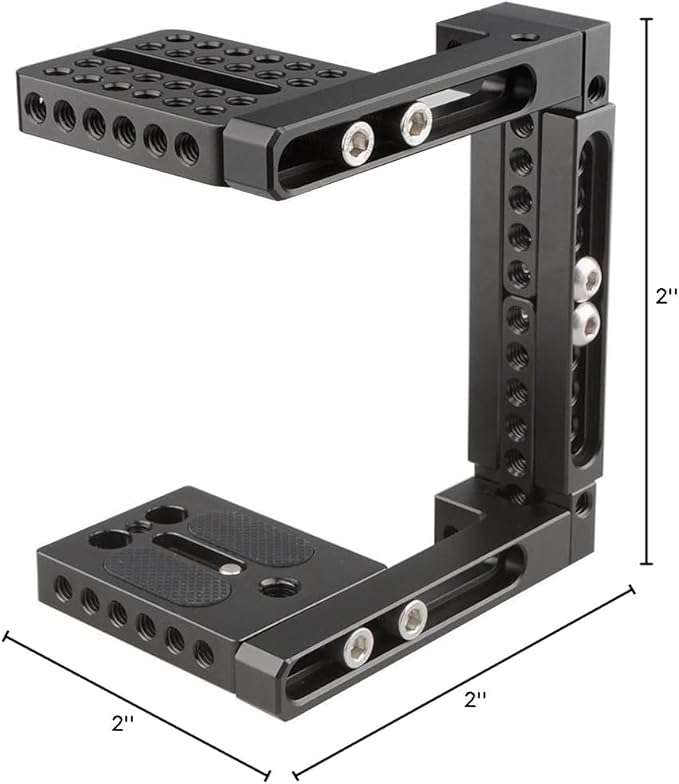 CAMVATE Adjustable Camera Cage Fit for Right Handle and Left Handle Camera(Basic) - 1722