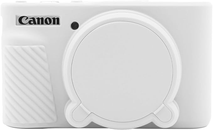 SX740 Camera Case, SX740 Camera Cover Silicone Sleeve Protective Case, Anti-Scratch Soft Camera Body Skin for Canon PowerShot SX740/SX730 HS Digital Camera,White