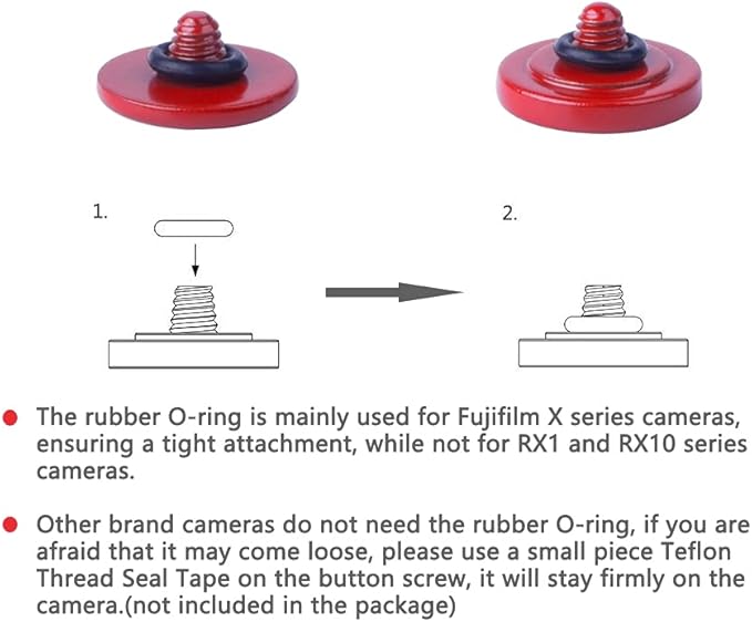 Dark-red Metal Soft Shutter Release Button,Delicate Camera Shutter Button 11mm Concave 10mm Convex Surface(2 Pack)