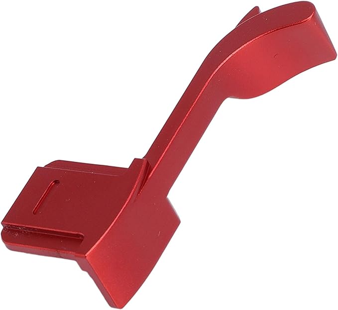 Dpofirs Aluminum Alloy Thumb Up Grip for Q2, CNC Machined Hot Shoe Hand Grip for Better Balance & OneHanded Operation (Red)