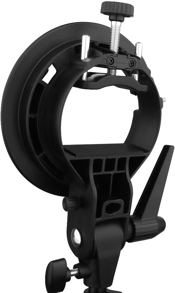Godox S-Type Bracket Bowens S Mount Holder for Speedlite with 20 Pieces Gel Light Filter