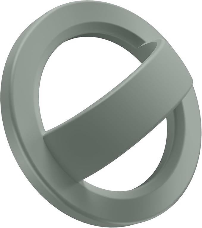 GONEZ Magnetic Phone Grip Compatible with MagSafe, Removable Silicone Loop Grip, Phone Ring Holder for Back of Phone for iPhone 17/16/15/14/13/12 Series, Calke Green