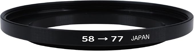 Marumi 906449 Step Up Ring 58mm to 77mm Filter Diameter Conversion Adapter