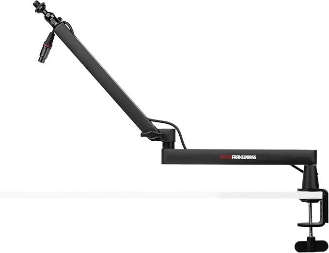 Gator Frameworks Low-Profile Series Premium Broadcast, Podcast, and Streaming Boom Arm, Fully Adjustable (GFWMICBCBM2500)