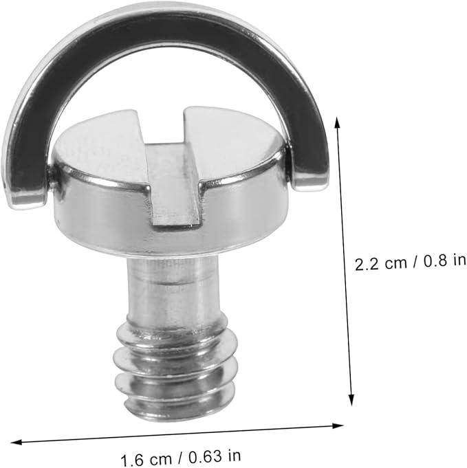 Gadpiparty 5pcs Camera Mounting Screws d Ring Screw for Tripod Mount Quick Release Plate Clamp Compatible Qr Plate