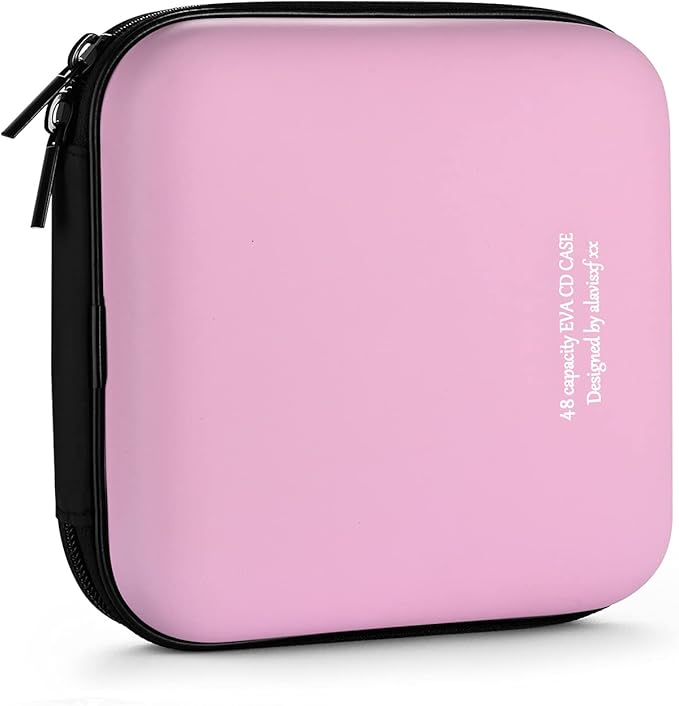 DVD Case, EVA CD Case Holder Storage Organizer Portable Protective DVD Wallet Holder for Car