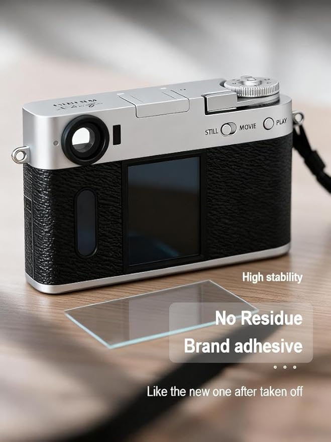 iDaPro Screen Protector for Fujifilm X-Half/X-HF1 Tempered Glass【3Pcs】+ Fuji X Half subscreen【3Pcs】,9H Hardness|Anti-Scratch|Bubble Free|Easy Installation
