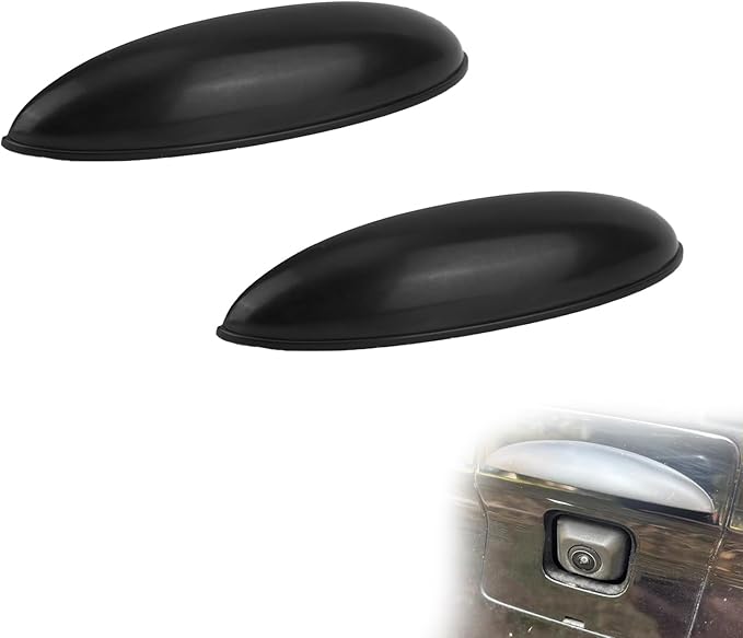 2pcs Backup Rear Camera Protective Cover, Car Rear View Camera Rain Shield Stickers Anti-Rain Protector Car Exterior Accessories for Blocking Rainwater and Clearer Reversing View (Black)