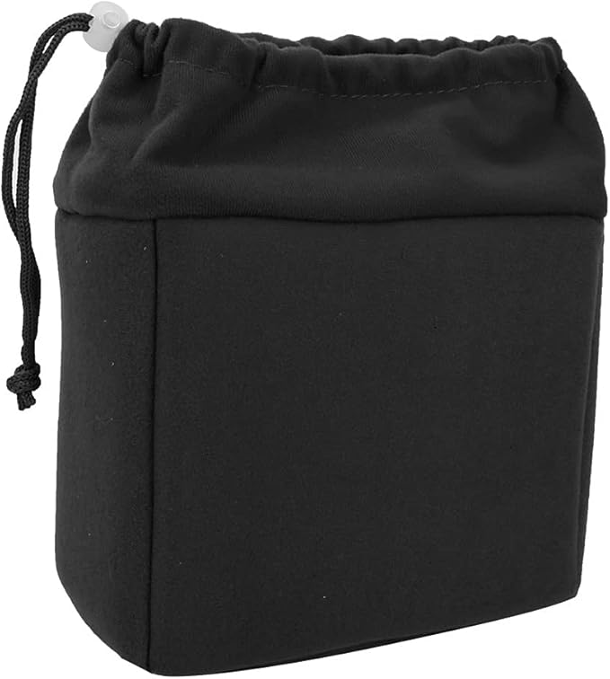 Fydun Camera Insert Bag Camera Carrying Case Shockproof DSLR Camera Lens Insert Bag Padded Case with Nylon Material (Black)