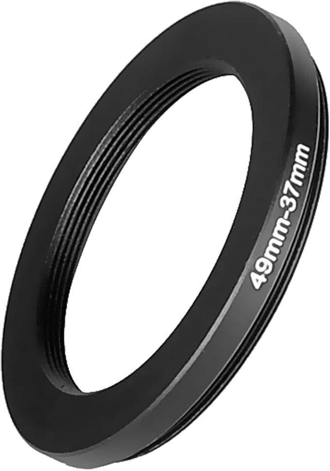 Step Down Rings 49mm to 37mm Metal Lens Filter Adapter Ring for All Brands, UV, ND, CPL 49mm Lens to 37mm Filter Size Accessories